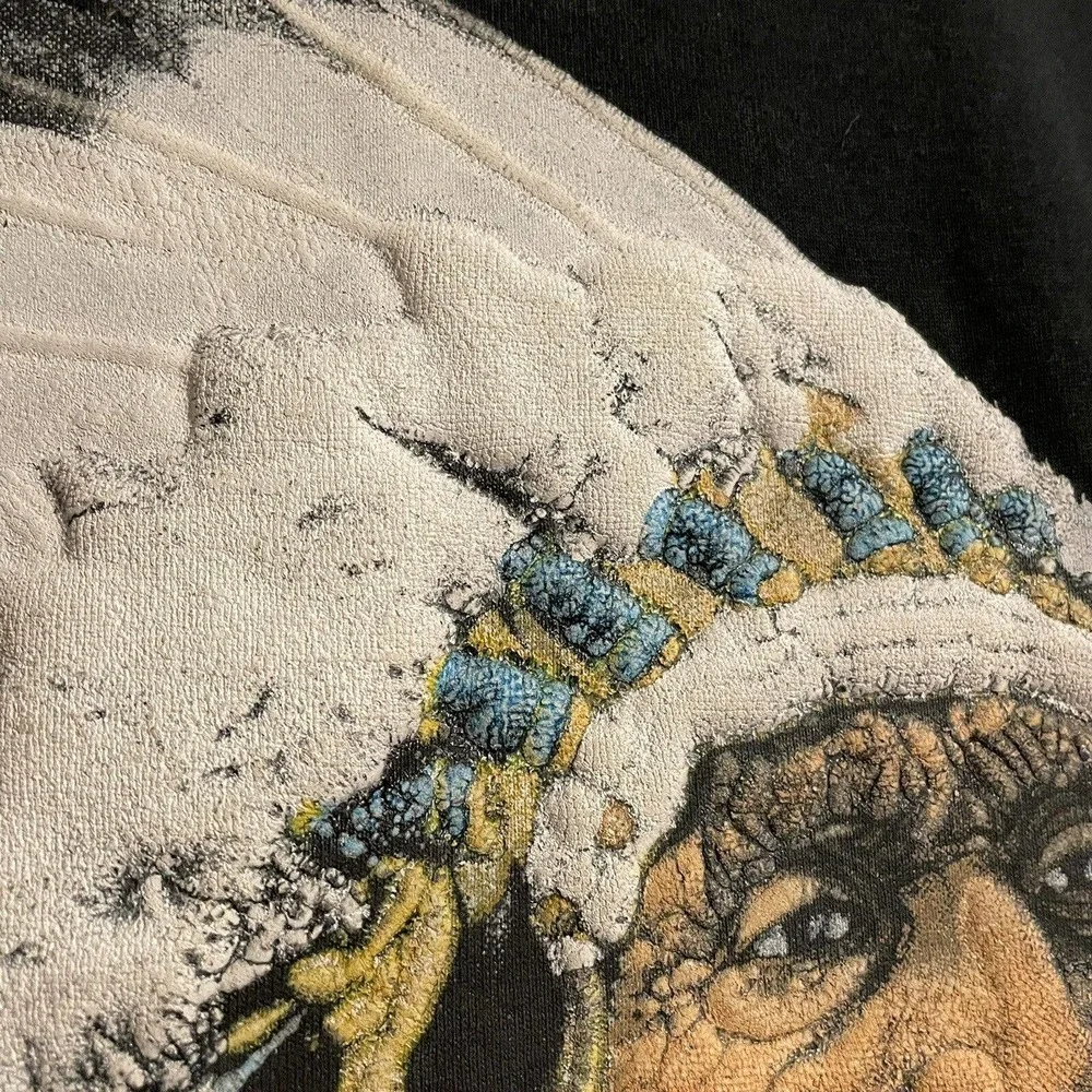 Screen Stars Best T Shirt Large Graphic Black Vintage American Indian Ch… - Picture 3 of 6